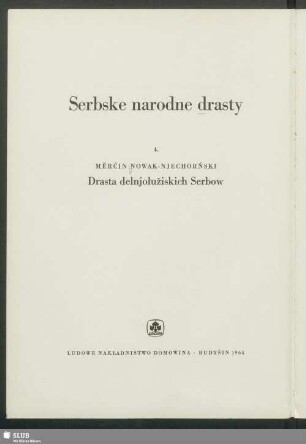 4: Die Tracht der Niederlausitzer Sorben