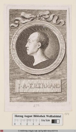 Porträt des Prof. Johann August Eberhard