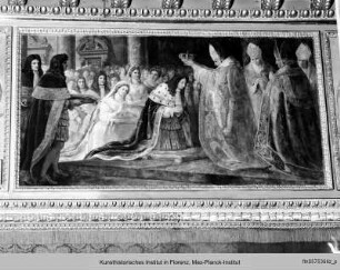 Vittorio Amedeo II Herzog von Savoyen erhält die Königskrone von Sizilien, später gegen diejenige von Sardinien eingetauscht (1714) - Vittorio Amedeo II incoronato re per l'acquisto della Sicilia, cambiato poi contro la Sardegna (1714)