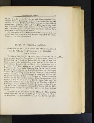 D. Die Eroberung der Walachei.