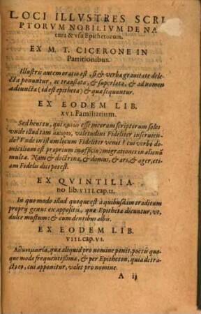 Epitheta, Antitheta Et Adivncta, ex M. T. Cicerone collecta