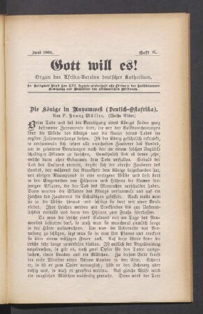 Juni 1905. Heft 6