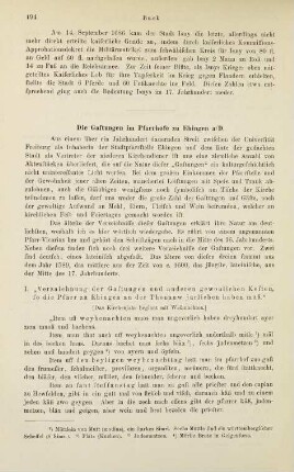 194-199, Buck, Die Gattungen im Pfarrhofe zu Ehingen a.D.