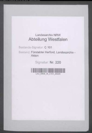 Testament der Äbtissin Felicitas Gräfin zu Eberstein (Abschrift)