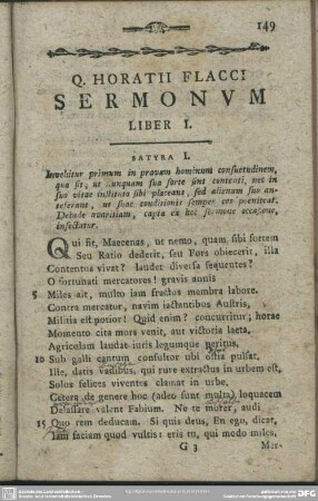 Q. Horatii Flacci Sermonum