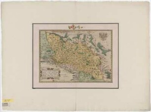 Karte von Schlesien, 1:1 300 000, Kupferstich, 1561