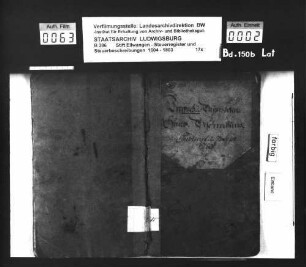 Steuerbeschreibung betr. Treppach und Baiershofen (Abschrift der Kanzlei des Ritterkantons Kocher)