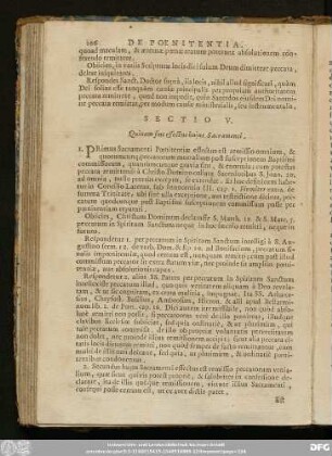 Sectio V. Quinam sint effectus huius Sacramenti.