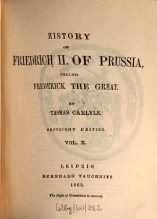 History of Friedrich II. of Prussia, called Frederick the Great, 10