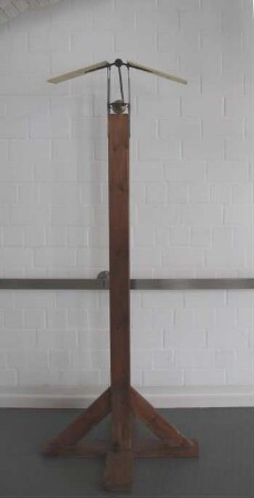 Messgerät Otto Lilienthals zum Luftwiderstand beim Flügelschlag