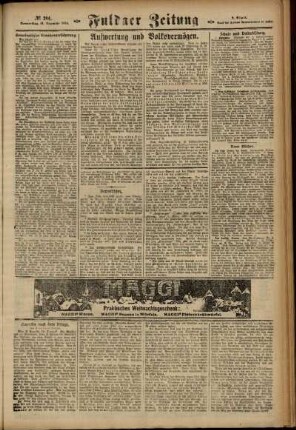 Zweite Ausgabe vom Donnerstag, den 18. Dezember 1924.