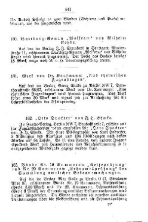 "Otto Speckter" von F. H. Ehmke : [J. Nichtamtliches]