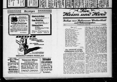 Titelseite einer Zeitung