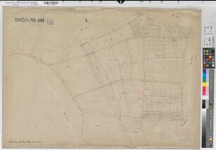 Dülmen, Stadt und Kspl., Haus Dülmen (Dülmen), Umlegung Dülmen, Urkarte 2 Dülmen Flur 25