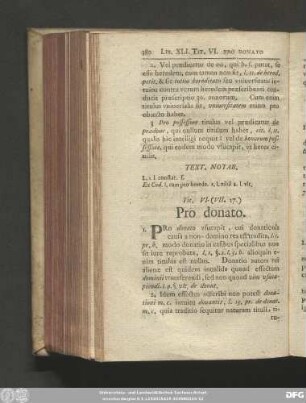Tit. VI. (VII. 27.) Pro donato.