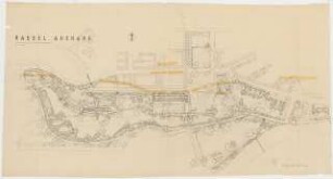 Bundesgartenschau 1955, Kassel: Entwurfsplan 1:1000: Vorschlag mit Theaterhochbau