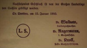 Stempel / Große Landesloge von Sachsen [L S Initialenstempel]