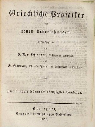 Platon's Werke. 4,7, Die Platonische Kosmik ; 7. Timaios ; 2