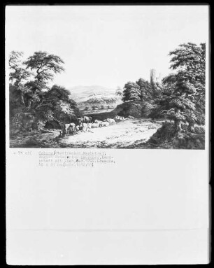 Landschaft mit Vieh
