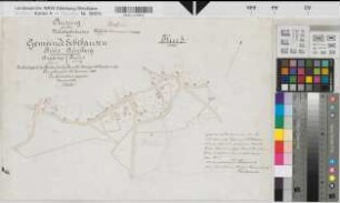 Vosswinkel (Arnsberg), Echthausen (Wickede), Teilung der Echterhauser Waldungen Oester und Westerhaus, Katasterauszug Echthausen Flur 3