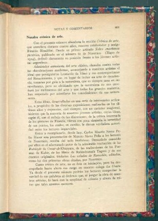 Nuestra crónica de arte