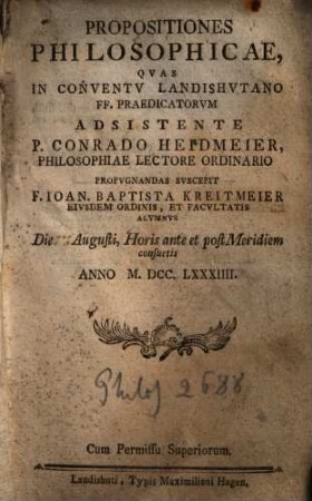 Propositiones Philosophicae