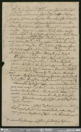 Eigenh. Briefkonzept von August Wilhelm von Schlegel an Jakob Christian Benjamin Mohr, Bonn, 1838