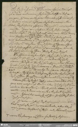 Eigenh. Briefkonzept von August Wilhelm von Schlegel an Jakob Christian Benjamin Mohr, Bonn, 1838