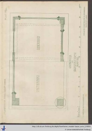 Blatt 39a: Grundriss zu Servirtisch Blatt 30.