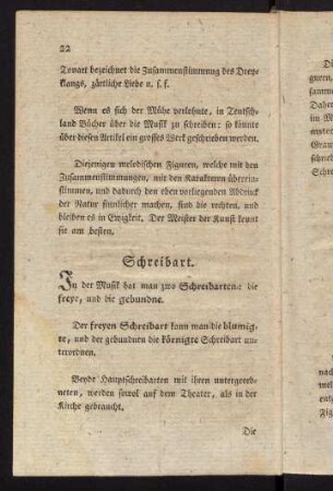 22-32, Schreibart.-Ausübung.