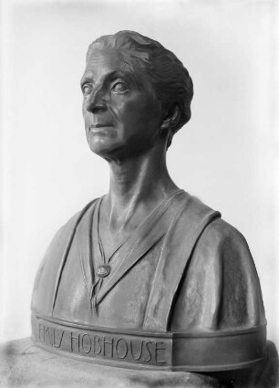 Hobhouse, Emily : Mathieu Molitor (1873-1929): Porträtbüste Emily Hobhouse. Bronze, wohl Leipzig, 1. Viertel 20. Jahrhundert