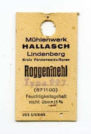 Mühlenwerk Hallasch