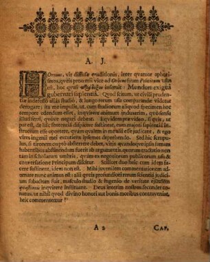 De mundus exigua sapientia gubernetur