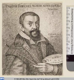 PAULUS IUVENEL NORIB: ÆTAT: SU[Æ] XLI [Paul Juvenel]