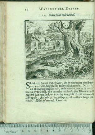 12. Vande Mier ende Krekel.