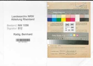 Entnazifizierung Bernhard Radig , geb. 22.01.1908 (Lehrer)