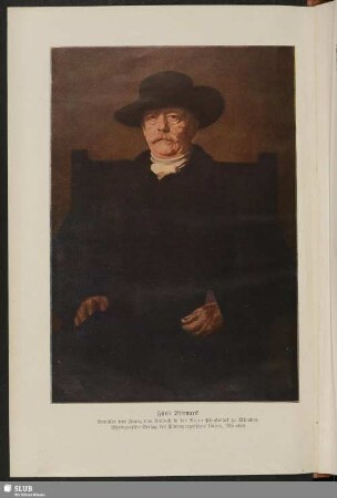 Fürst Bismarck. Gemälde von Franz von Lenbach in der Neuen Pinakothek zu München