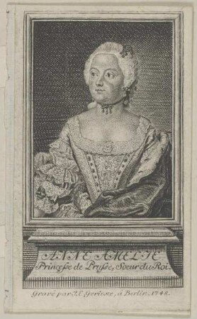 Bildnis der Anne Amelie de Prusse