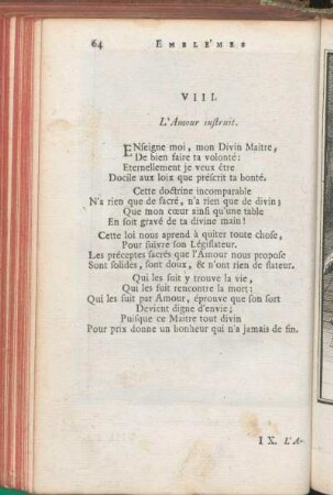 VIII. L'Amour instruit.