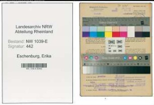 Entnazifizierung Erika Eschenburg , geb. 29.09.1920 (Arzthelferin)