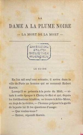 La dame à la plume noire : Par Jules Noriac [= ps. de Jules Cairon.]