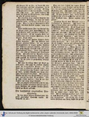 Die buchstäblich eingetroffene Prophezeyung.