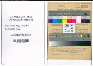 Entnazifizierung Erich Altenbernd , geb. 18.02.1898 (Kaufmann)