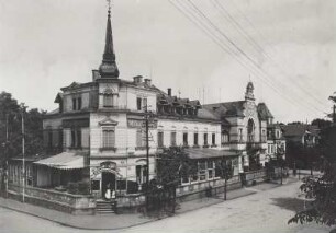 Dresden-Klotzsche, Königsbrücker Landstraße 73. Kurhaus Klotzsche (1888). Eckansicht