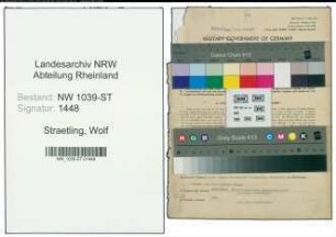 Entnazifizierung Wolf Straetling , geb. 25.09.1908 (Chemiker)