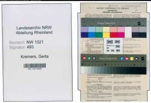 Entnazifizierung Gerta Kremers , geb. 04.07.1897 (Lehrerin)