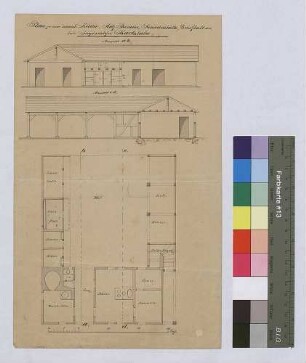 Jagdschloss Karlshöhe: Neubau einer Küche, Holz-Remise, Schweineställe, Geisstall