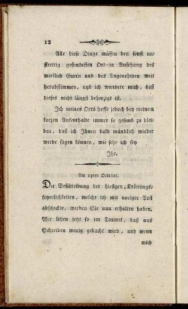 Am 13ten Oktober.