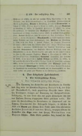 2. Das siebzehnte Jahrhundert
