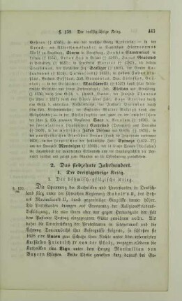 2. Das siebzehnte Jahrhundert